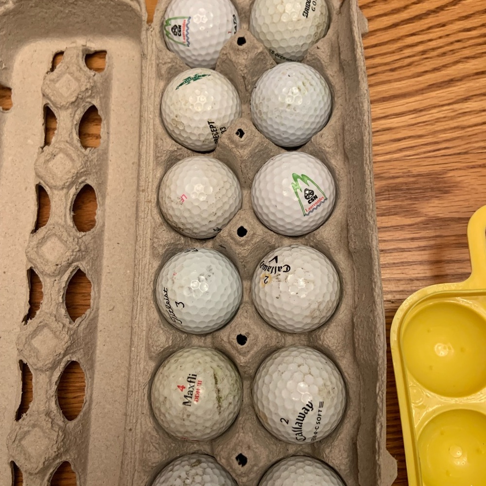 Assorted Golf Balls in Carton